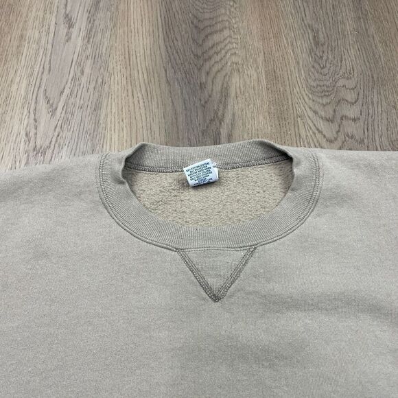 Vintage Russell Athletic Sweatshirt Mens 2XL Beige Crewneck Pullover USA 90s - Picture 2 of 10